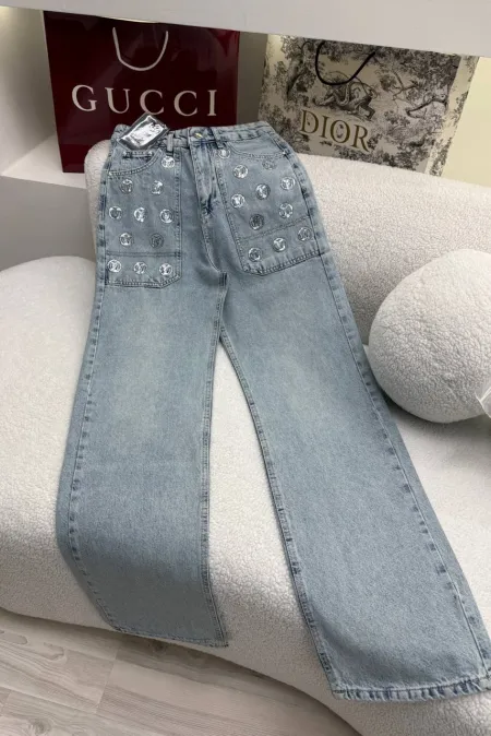 Дамски Луксозни Дънки LV