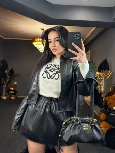 Зимен кожен комплект Miuu Miuu